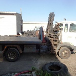 foto 10t Renault hák kontejner + HR Hiab