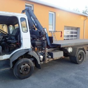 foto 10t Renault hák kontejner + HR Hiab