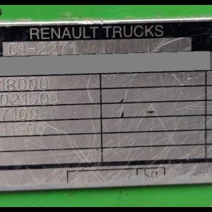 foto 18t kontejner hák Eur5 Renault s HR Hiab