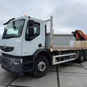 foto EUR5 Renault 6x4 valník + Palfinger 22tm / 15m