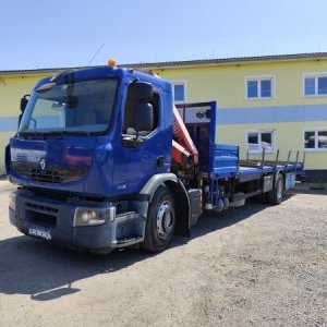 foto 19t Renault 9+2m! valník+HR Fassi