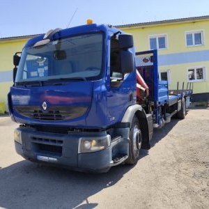 foto 19t Renault 9+2m! valník+HR Fassi