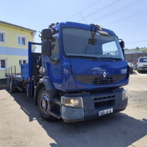 foto 19t Renault 9+2m! valník+HR Fassi