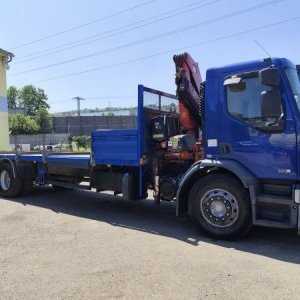 foto 19t Renault 9+2m! valník+HR Fassi