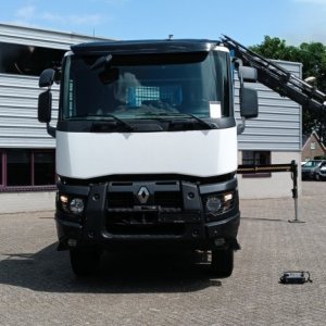 foto Eur6 Renault 6x4 valník 6.8m + Hiab 18tm (dosah 14.5m)