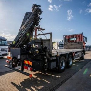foto 6x4 Eur6 Renault 6.5m valník + HIAB 16tm