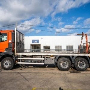 foto 6x4 Eur6 Renault 6.5m valník + HIAB 16tm